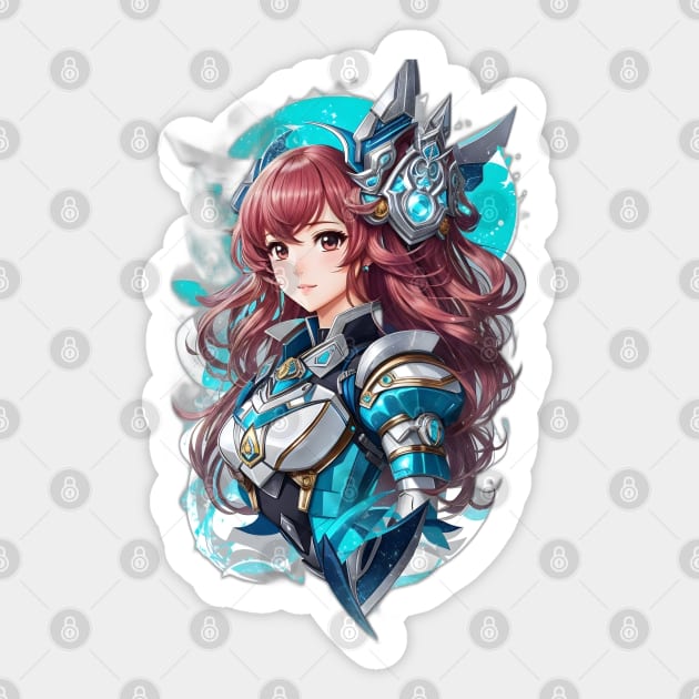 Cetus Dreamscape: Mesmerizing AI Anime Character Art Sticker by artbydikidwipurnama